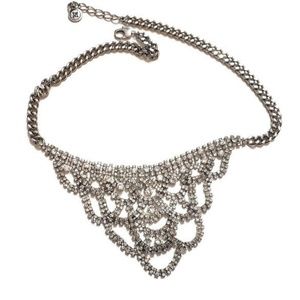 Statement" Faux Diamond Necklace
